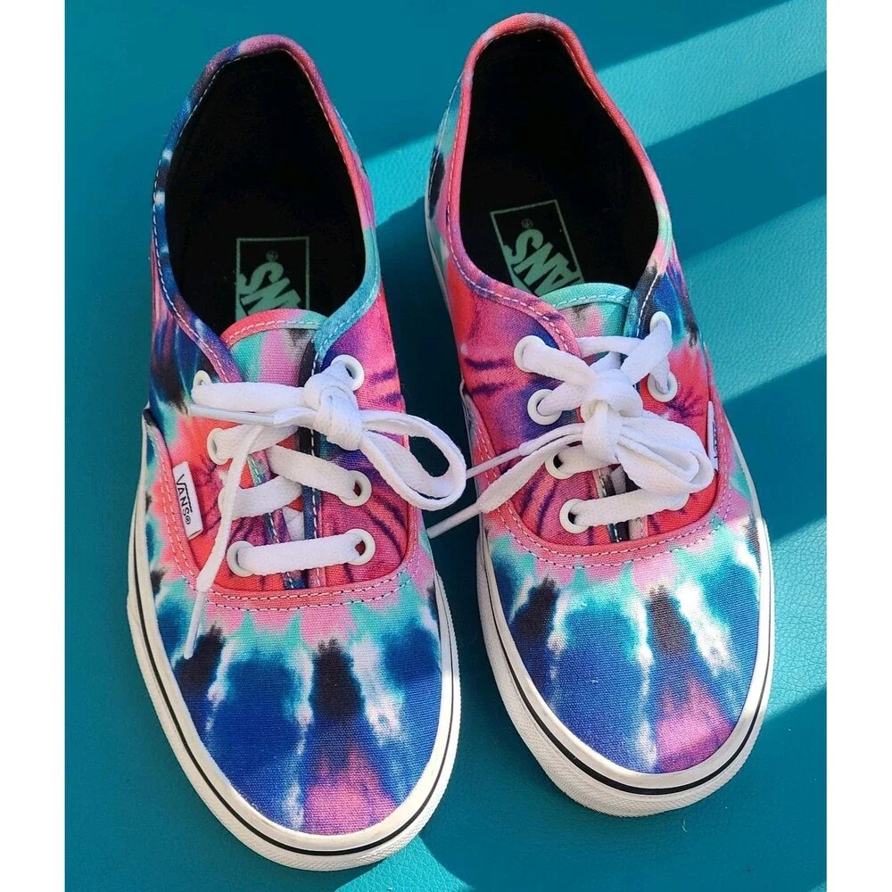 VANS TIE Dyed Classic Multicoloured Size 7 US Women's Shoes Pink Blue Canvas